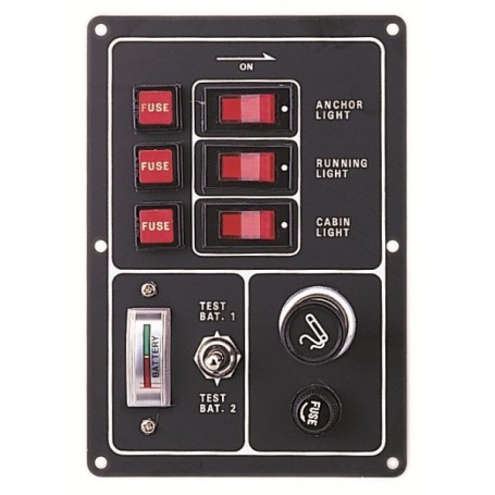 Tableau électrique avec testeur de batterie et allume cigare - AAA Tableaux électriques  40250071