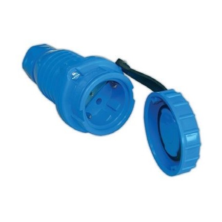 Fiche femelle étanche IP68 - Imnasa Prise 220 V et 12 V camping  64000109