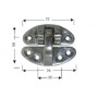 CHARNIERE DE FONDERIE 75X60 MM - Imnasa Charnières Haute Qualité  40250123