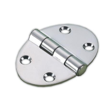CHARNIÈRE INOX OVALE 78 x 56 mm  P:2mm Charnières Haute Qualité  40250452