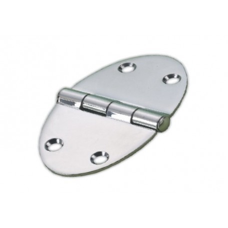 CHARNIÈRE INOX OVALE 84 x 56 mm  P:2mm Charnières Haute Qualité  40250455