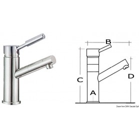 Mélangeur Diana lavabo - Osculati Eviers Lavabos et Robinets 8033137096563 17.007.00