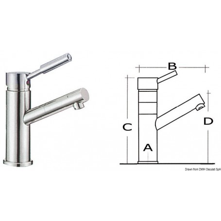 Mélangeur Diana lavabo - Osculati Eviers Lavabos et Robinets 8033137096563 17.007.00