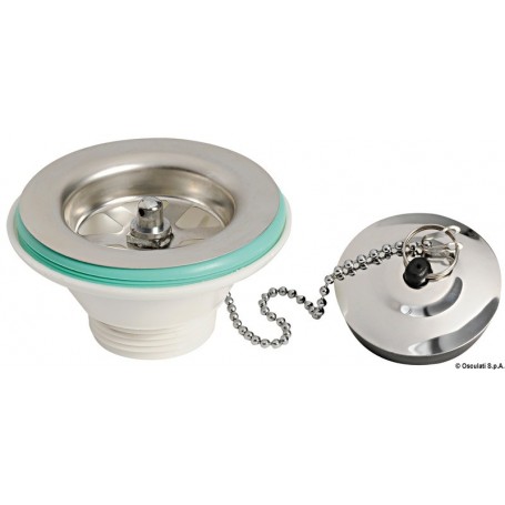 Bonde droite Le lot de 2 - Osculati Eviers Lavabos et Robinets 8033137053931 50.186.99