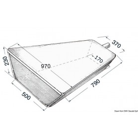 Réservoir rigide pour eau - Osculati Réservoir d'eau douce 8033137157295 52.194.00