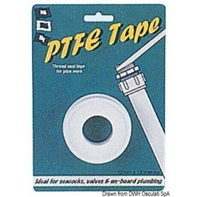 Ruban téflon raccords hydr. Le lot de 4 - PSP Marine Tapes Vannes & Raccords plomberie 5018400070931 17.100.00