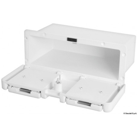 Compartiment porte-objets avec porte-verres - Osculati coffre et trappe 8033137109102 20.021.50
