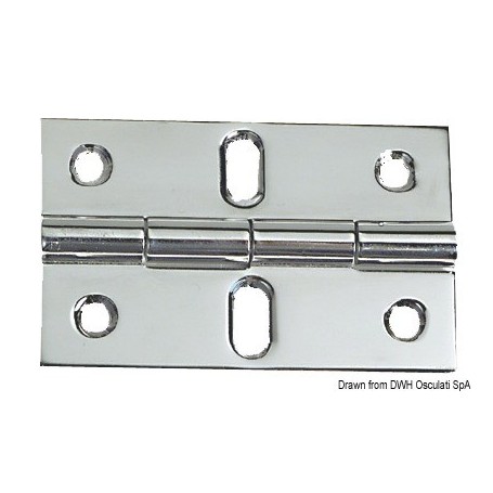 Charnières 2 mm à moitié encastrée Le lot de 4 - Osculati Charnières Haute Qualité 8033137129537 38.814.03