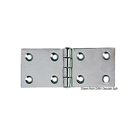 Charnière inox 45 x 110 mm Le lot de 2 - Osculati Charnières Haute Qualité 8033137005787 38.822.05