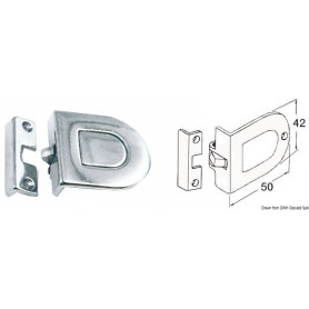 Déclic avec ouverture à pression - Osculati Serrures et loquets 8033137016295 38.644.00