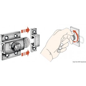 Targette Le lot de 2 - Osculati Serrures et loquets 8033137034435 38.840.00