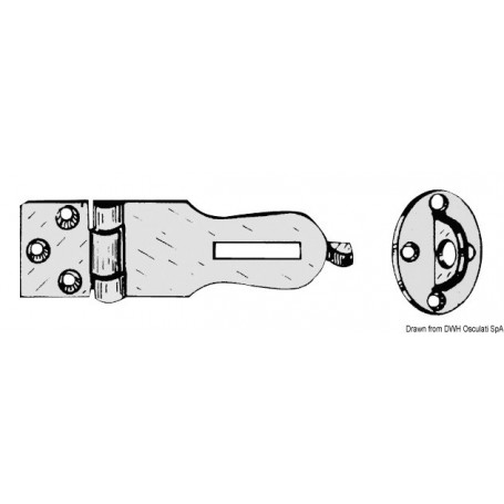 Bloque-coquerons laiton chromé Verrou, Sauterelle et Grenouillère 8033137130076 38.980.01