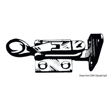 Fermeture à crochet à 90°, légères et robustes. Serrures et loquets de porte 8033137126703 38.107.70