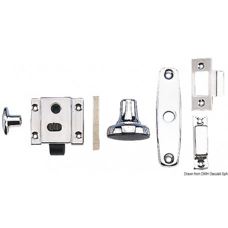 Kit avec poignées saillantes - Osculati Serrures et loquets 8033137004780 38.177.60