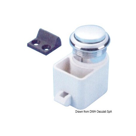 Déclic à bouton "Self-Latching" Le lot de 3 - Osculati Serrures et loquets 8033137050114 38.182.54