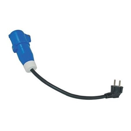 ADAPTATEUR 40cm MÂLE ECO SCHUKO + CEE FE - Imnasa Prise 220 V et 12 V camping  64000210