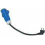 ADAPTATEUR 40cm MÂLE ECO SCHUKO + CEE FE - Imnasa Prise 220 V et 12 V camping  64000210