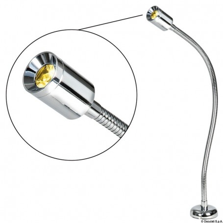Spot articulé à LED 10 W 12/24 V - Osculati Eclairage intérieur 8033137054198 13.236.90