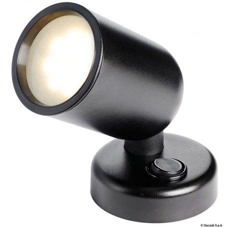 Spot LED articulé en ABS noir - Osculati Eclairage intérieur 8033137054167 13.517.00