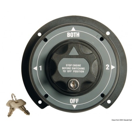 Interrupteur/déviateur pour batteries Heavy Duty - Osculati Coupe-batteries / Coupleurs 8033137037382 14.904.00