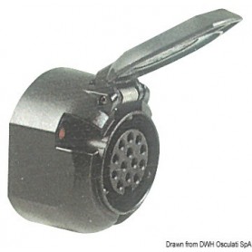 Prise fem. 13 pôles remorque - Osculati accessoires remorque 8033137224119 14.191.01