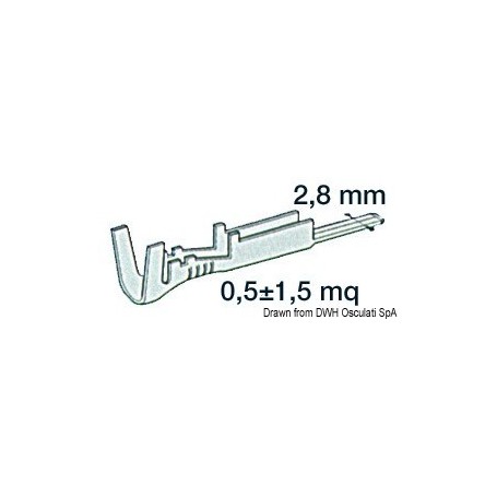 Fiche mâle - Osculati Cosses et Cables électriques 8033137089824 14.236.45
