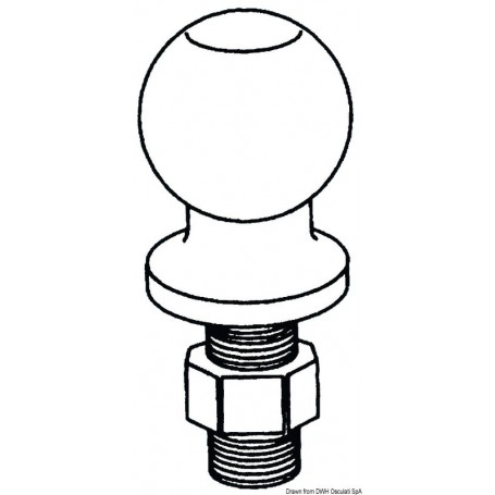 Sphère réglementaire chariot - Osculati accessoires remorque 8033137223952 02.011.01
