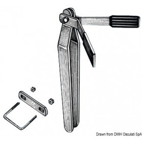 Support proue complet H 50 cm - Osculati accessoires remorque 8033137069574 02.040.37