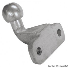 Sphère en équerre chariot - Osculati accessoires remorque 8033137067839 02.011.02