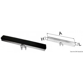 Support latéral avec étrier 500 mm - Osculati accessoires remorque 8033137068829 02.029.52