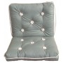 COUSSIN DOUBLE GRIS KAPOK - Imnasa coussins  90700155