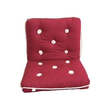 COUSSIN DOUBLE BORDEAUX KAPOK - Imnasa coussins  90700158