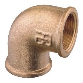 Coude 90º femelle-femelle bronze. Vannes & Raccords plomberie  43250474