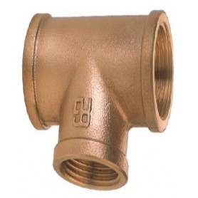 Té femelle  bronze - Guidi Vannes & Raccords plomberie  43250511