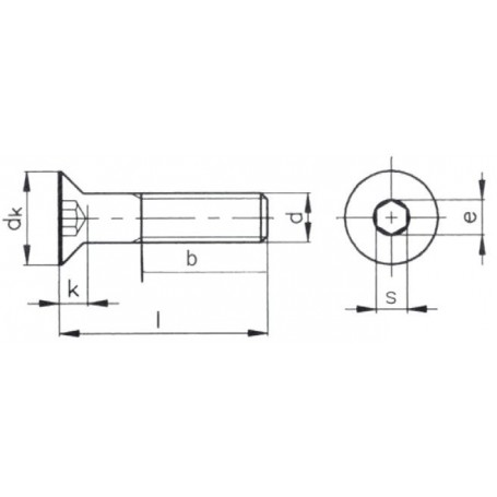 VIS ALLEN TETE FRAISE DIN7991 A4 Visserie  20260016