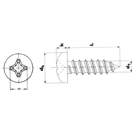 VIS BOIS DIN7981 A4 Visserie  20260009