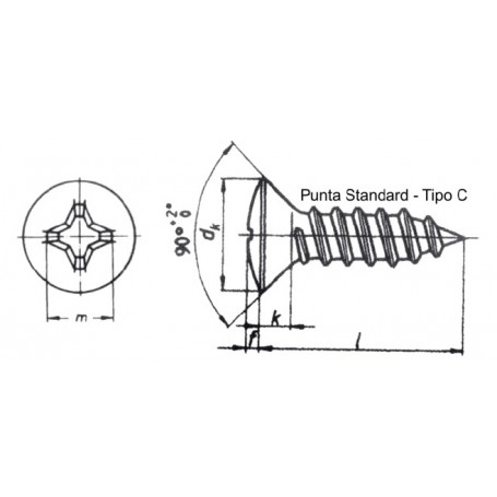 VIS DIN7983 A4 Visserie  20260007