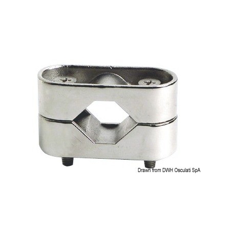 Etriers en inox AISI 316 poli miroir - Osculati Crochet et Porte-manteau 8033137125423 37.261.01