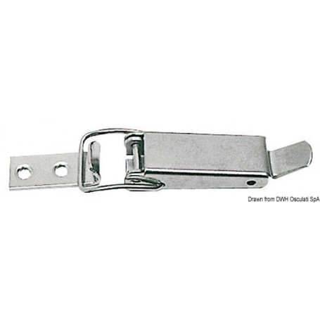 Fermeture à levier en inox Lot de 4 - Osculati Verrou, Sauterelle et Grenouillère  38.203.00
