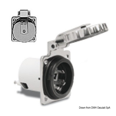 Fiches et prises de courant MARINCO - Marinco Prise 220 V et 12 V camping 93344306280 14.302.00