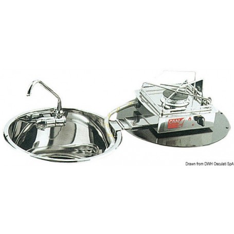 Plans de cuisson rabattables à charnière dans  évier - Can plaque chauffante et cuisinière 8033137152634 50.102.01