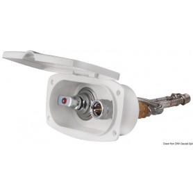 Prise d'eau New Edge avec robinet mélangeur eau chaude/froide - Osculati Douche et douchette 8033137056307 16.442.70