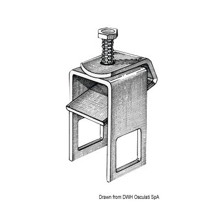 Etriers de blocage roues latérales - Osculati accessoires remorque 8033137069680 02.040.82