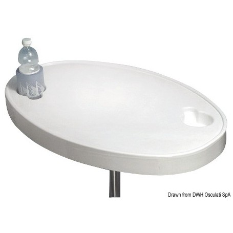 Table en ABS blanc - Osculati table et pied de table 8033137149856 48.417.90