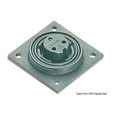 Prise encastrable, fiches femelle - Osculati Prise 220 V et 12 V camping 8033137032974 14.370.02