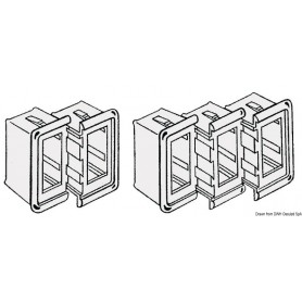 Cadre pour interrupteurs en plastique - Osculati Les Interrupteurs 8033137001604 14.197.21
