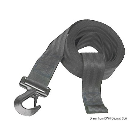 Sangle nylon + mousqueton - Osculati accessoires remorque 8033137070105 02.090.01