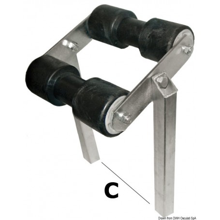 Diabolo basculant central - Osculati accessoires remorque 8033137069017 02.030.30