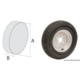 Roues pneumatiques pour chariots grande vitesse - Osculati accessoires remorque 8033137067907 02.013.02