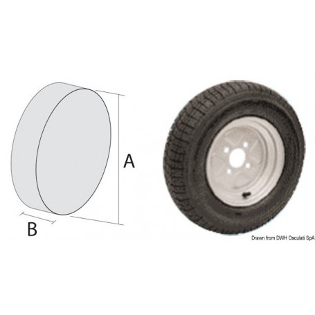 Roues pneumatiques pour chariots grande vitesse - Osculati accessoires remorque 8033137067907 02.013.02